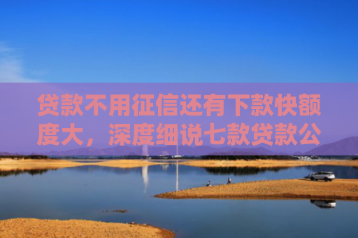 贷款不用征信还有下款快额度大，深度细说七款贷款公司操作下款口子