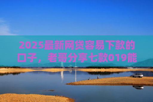 2025最新网贷容易下款的口子，老哥分享七款019能下款的网贷口子
