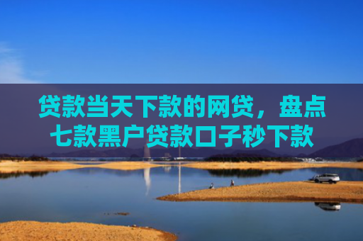 贷款当天下款的网贷，盘点七款黑户贷款口子秒下款