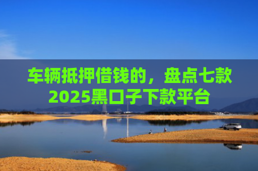 车辆抵押借钱的，盘点七款2025黑口子下款平台