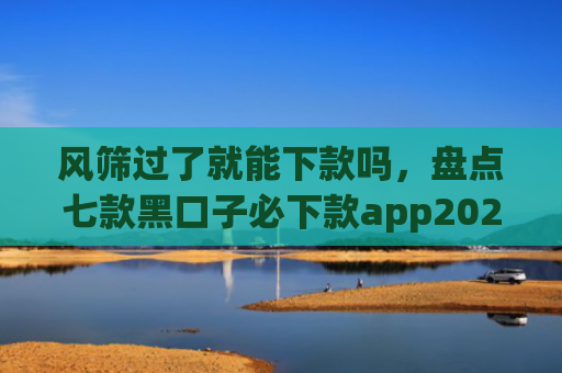 风筛过了就能下款吗，盘点七款黑口子必下款app2025下载