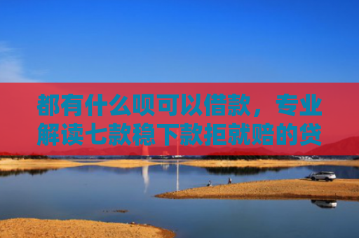 都有什么呗可以借款，专业解读七款稳下款拒就赔的贷款口子