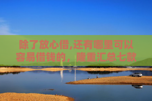除了放心借,还有哪里可以容易借钱的，隆重汇总七款购物平台可以下款的口子
