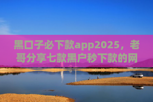 黑口子必下款app2025，老哥分享七款黑户秒下款的网贷app