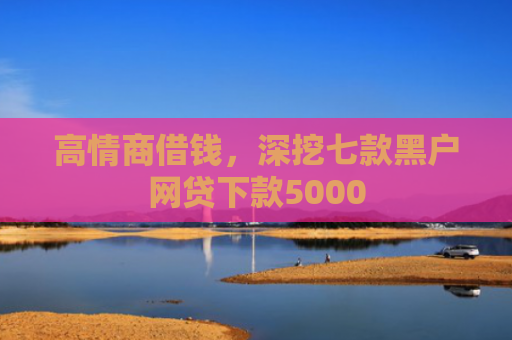 高情商借钱，深挖七款黑户网贷下款5000