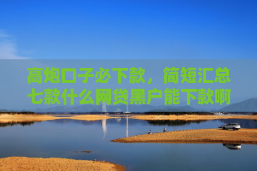高炮口子必下款，简短汇总七款什么网贷黑户能下款啊