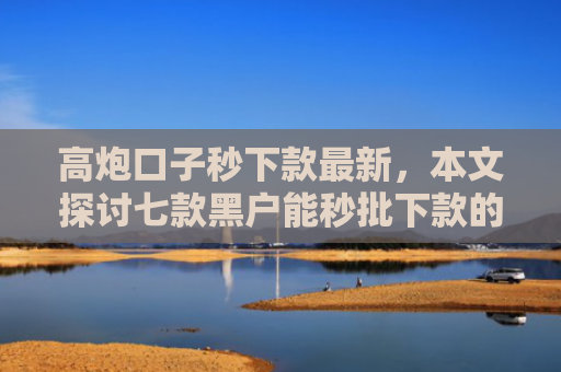 高炮口子秒下款最新，本文探讨七款黑户能秒批下款的网贷