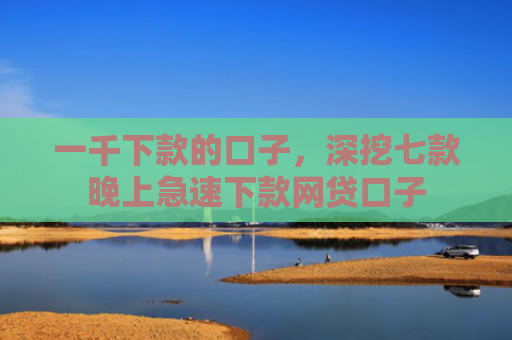 一千下款的口子，深挖七款晚上急速下款网贷口子