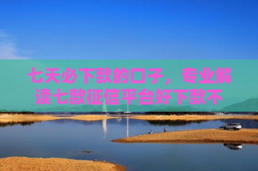 七天必下款的口子，专业解读七款征信平台好下款不