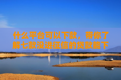 什么平台可以下款，带你了解七款没进征信的贷款能下款吗