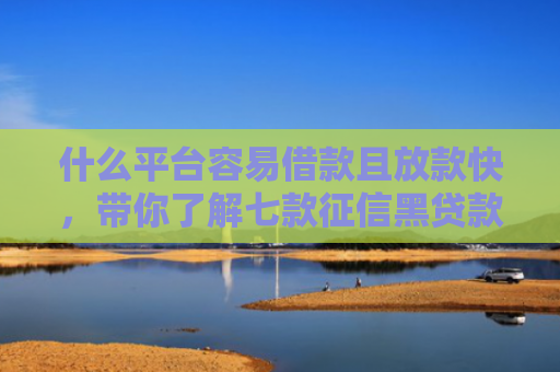 什么平台容易借款且放款快，带你了解七款征信黑贷款公司能下款不