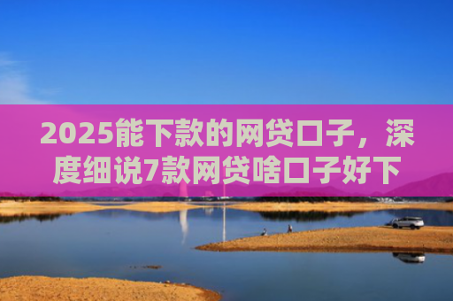 2025能下款的网贷口子，深度细说7款网贷啥口子好下款