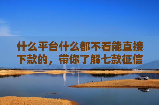 什么平台什么都不看能直接下款的，带你了解七款征信不好也能下款的贷款