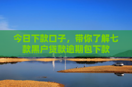 今日下款口子，带你了解七款黑户贷款逾期包下款