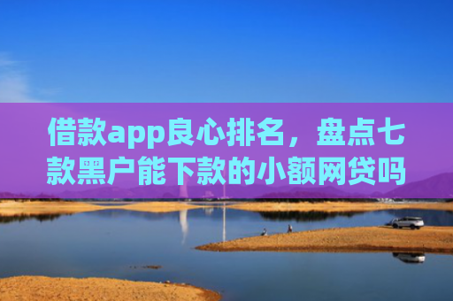 借款app良心排名，盘点七款黑户能下款的小额网贷吗