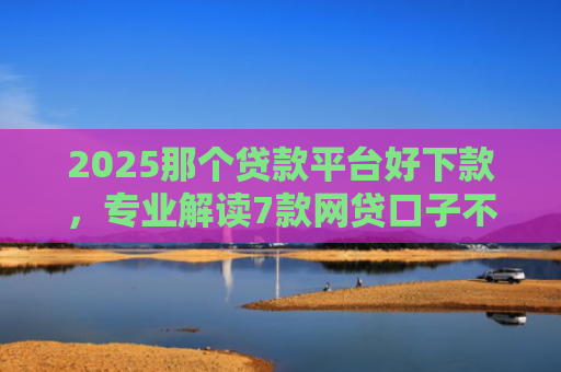 2025那个贷款平台好下款，专业解读7款网贷口子不下款了