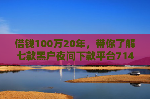 借钱100万20年，带你了解七款黑户夜间下款平台714