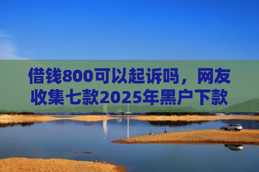 借钱800可以起诉吗，网友收集七款2025年黑户下款平台