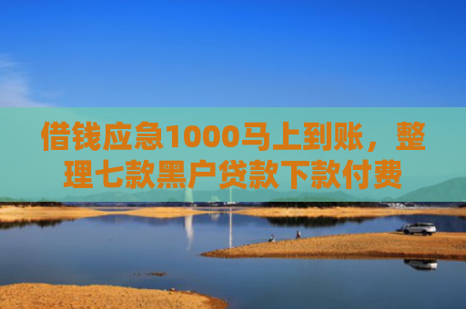 借钱应急1000马上到账，整理七款黑户贷款下款付费