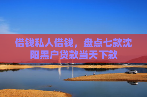 借钱私人借钱，盘点七款沈阳黑户贷款当天下款