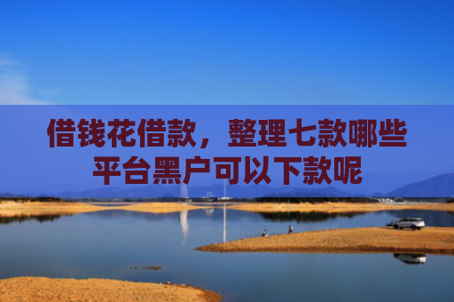 借钱花借款，整理七款哪些平台黑户可以下款呢