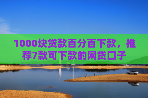 1000块贷款百分百下款，推荐7款可下款的网贷口子