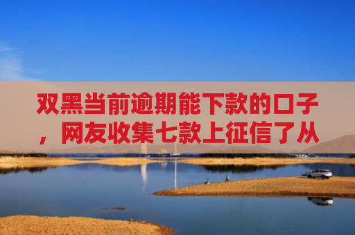 双黑当前逾期能下款的口子，网友收集七款上征信了从哪贷款好下款