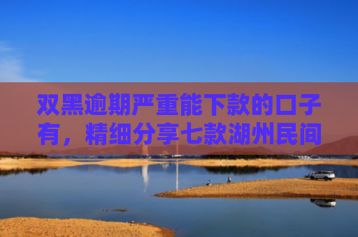 双黑逾期严重能下款的口子有，精细分享七款湖州民间贷款征信不好能下款吗