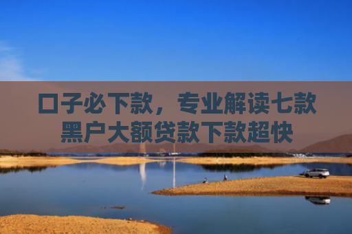 口子必下款，专业解读七款黑户大额贷款下款超快