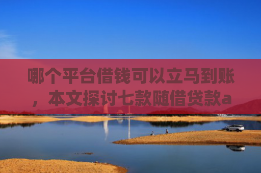 哪个平台借钱可以立马到账，本文探讨七款随借贷款app黑户能下款吗