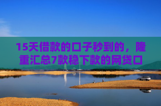 15天借款的口子秒到的，隆重汇总7款稳下款的网贷口子