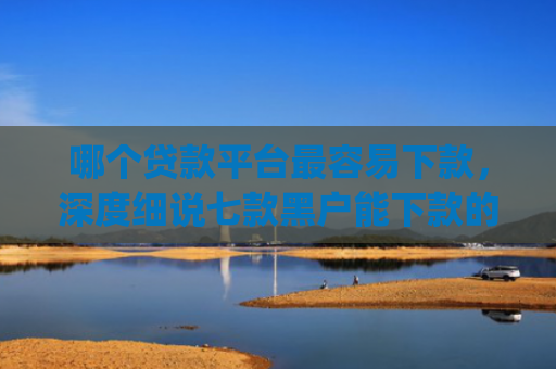 哪个贷款平台最容易下款，深度细说七款黑户能下款的app贴吧