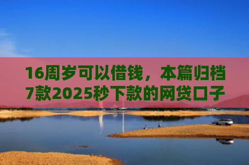 16周岁可以借钱，本篇归档7款2025秒下款的网贷口子