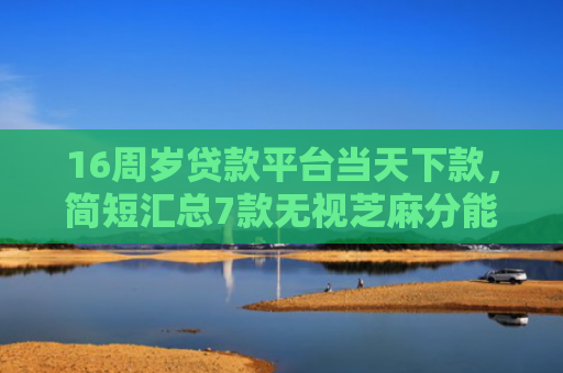 16周岁贷款平台当天下款，简短汇总7款无视芝麻分能下款的网贷口子