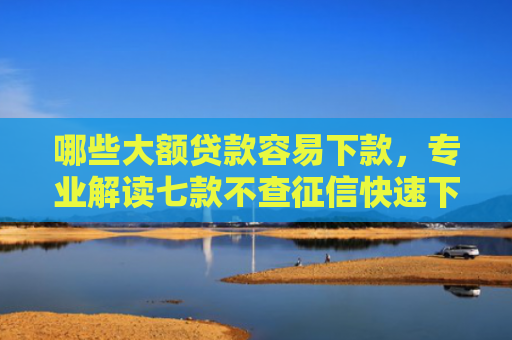 哪些大额贷款容易下款，专业解读七款不查征信快速下款的网贷