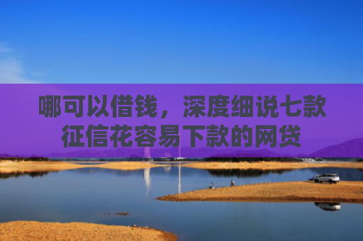 哪可以借钱，深度细说七款征信花容易下款的网贷