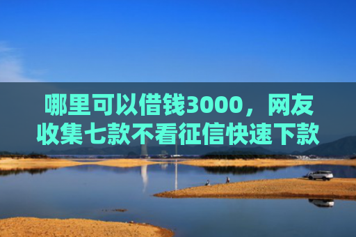 哪里可以借钱3000，网友收集七款不看征信快速下款的网贷
