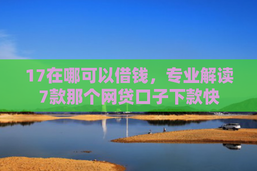 17在哪可以借钱，专业解读7款那个网贷口子下款快