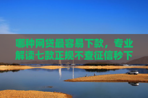 哪种网贷最容易下款，专业解读七款正规不查征信秒下款网贷