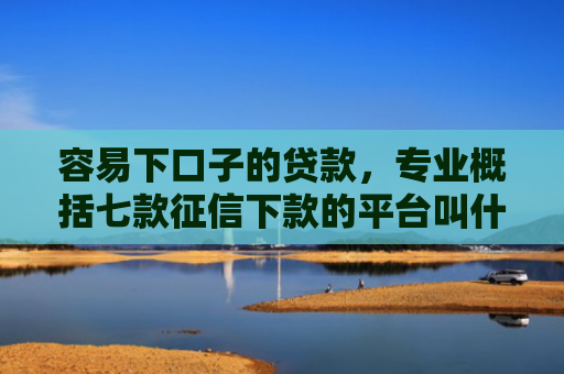 容易下口子的贷款，专业概括七款征信下款的平台叫什么