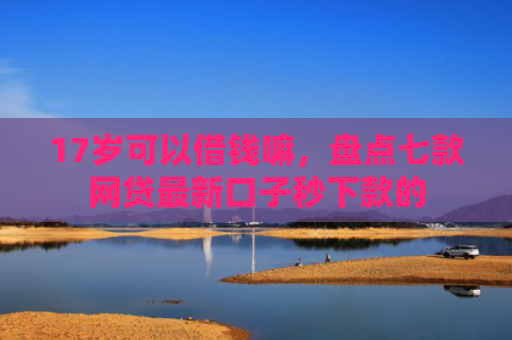 17岁可以借钱嘛，盘点七款网贷最新口子秒下款的