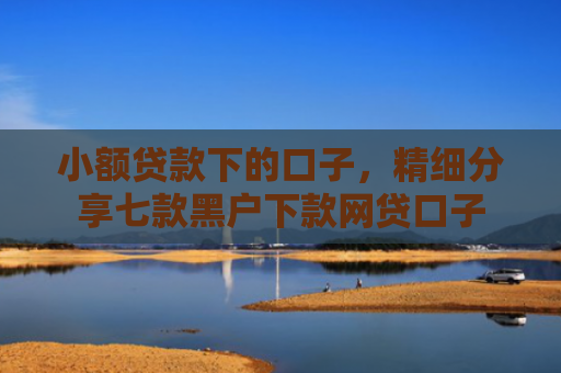 小额贷款下的口子，精细分享七款黑户下款网贷口子