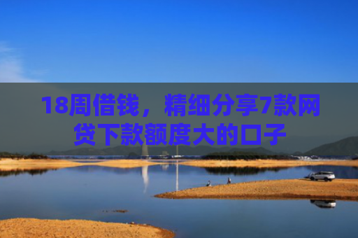 18周借钱，精细分享7款网贷下款额度大的口子