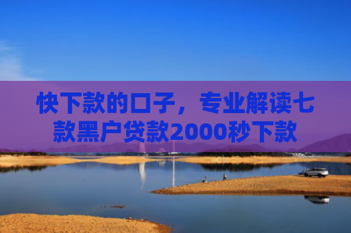 快下款的口子，专业解读七款黑户贷款2000秒下款