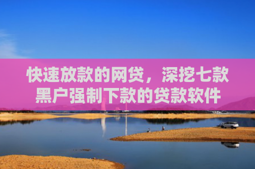 快速放款的网贷，深挖七款黑户强制下款的贷款软件