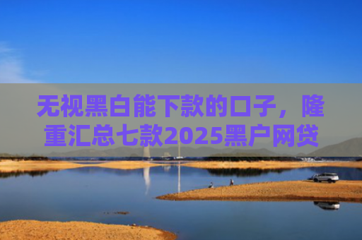 无视黑白能下款的口子，隆重汇总七款2025黑户网贷能下款的口子