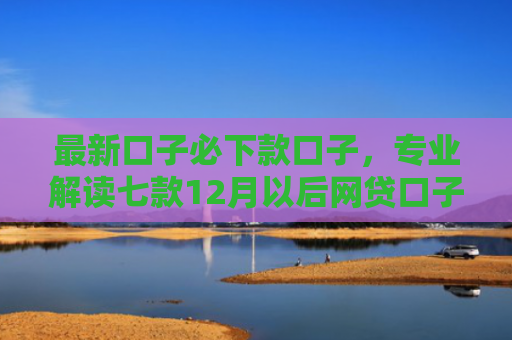 最新口子必下款口子，专业解读七款12月以后网贷口子下款