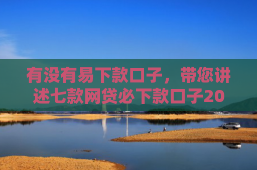 有没有易下款口子，带您讲述七款网贷必下款口子2025