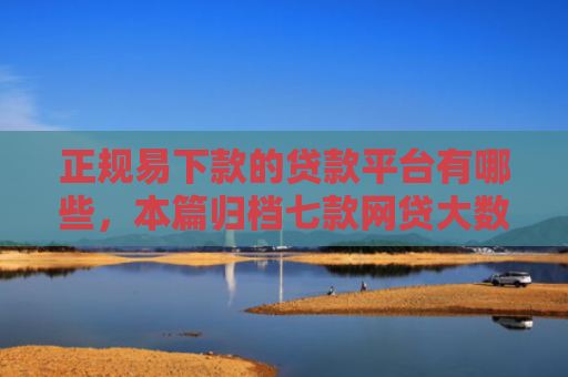正规易下款的贷款平台有哪些，本篇归档七款网贷大数据花了下款口子