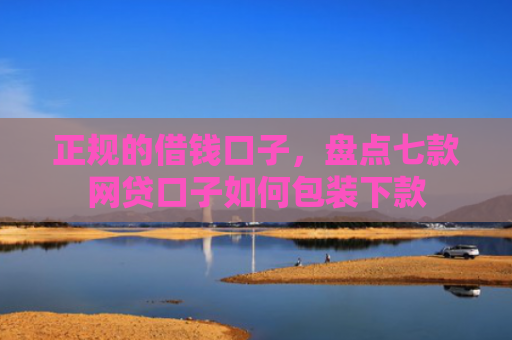 正规的借钱口子，盘点七款网贷口子如何包装下款